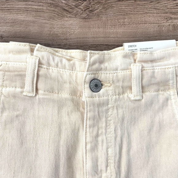 NWT’s American Eagle Highest Rise khaki denim skirt size 4 - Picture 5 of 9